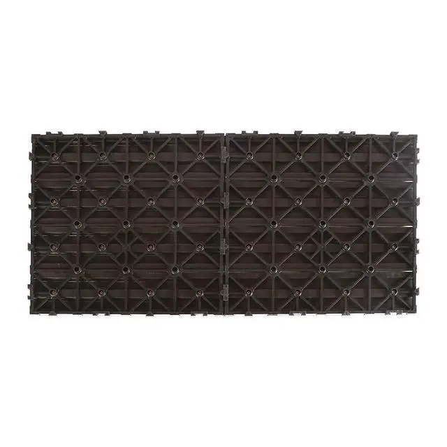 Alt view image 2 of 2 - UltraShield Naturale 1 ft. x 2 ft. Quick Deck Outdoor Composite Deck Tile in Hawaiian Charcoal (20 sq. ft. per Box)