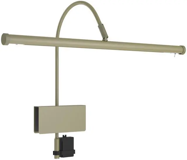 Main image of 19" LED Grand Piano Light in Antique Brass with Dimmer Clip
