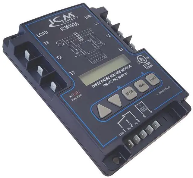Main image of ICM450A Programmable 3-Phase Line Voltage Monitor