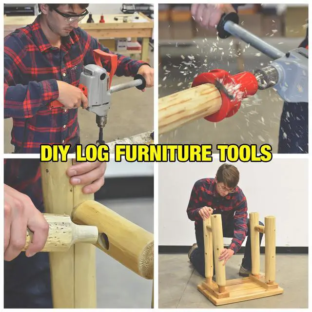 Alt view image 4 of 4 - Tenon Cutter for Log Furniture, 1" Diameter, Pro Series Machined from a Solid Aluminum Billet, 1/2" Shank, Dual Blades Create a Radius Shoulder Profile, DIY Made in USA