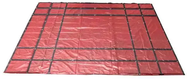 Main image of Flatbed Truck Tarps 18oz Steel Tarp 16' x 24' - Red