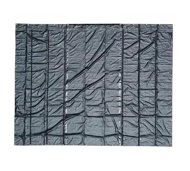 Alt view image 2 of 6 - 16' x 24' Flatbed Truck Tarps Heavy Duty 18oz Steel Tarp - Black