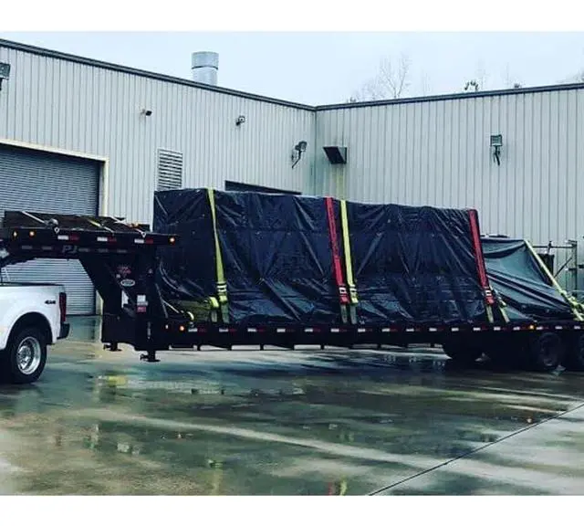 Alt view image 6 of 6 - 16' x 24' Flatbed Truck Tarps Heavy Duty 18oz Steel Tarp - Black