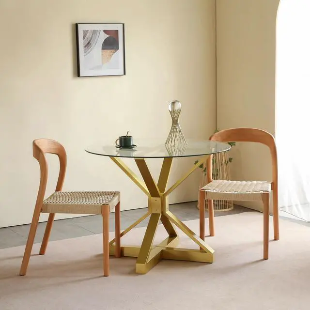 Alt view image 3 of 6 - Metal Table Base,Modern Pedestal Dinning Legs with Suction Cups,Metal Modern Coffee Table (Gold, 28" H*27.6" W)