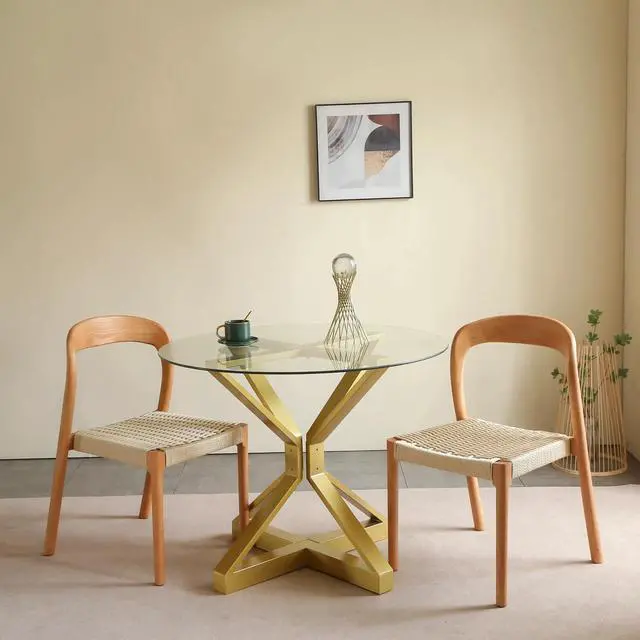 Alt view image 5 of 6 - Metal Table Base,Modern Pedestal Dinning Legs with Suction Cups,Metal Modern Coffee Table (Gold, 28" H*27.6" W)