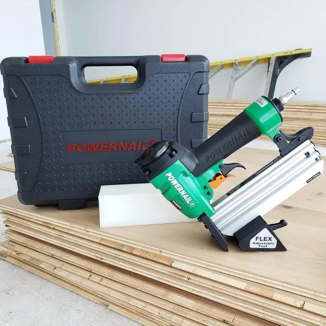 Alt view image 2 of 6 - 2000F Pneumatic 20 Gauge Trigger Pull L-Cleat Nailer for Engineered and Hardwood Flooring