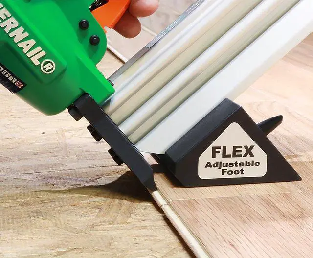 Alt view image 4 of 6 - 2000F Pneumatic 20 Gauge Trigger Pull L-Cleat Nailer for Engineered and Hardwood Flooring