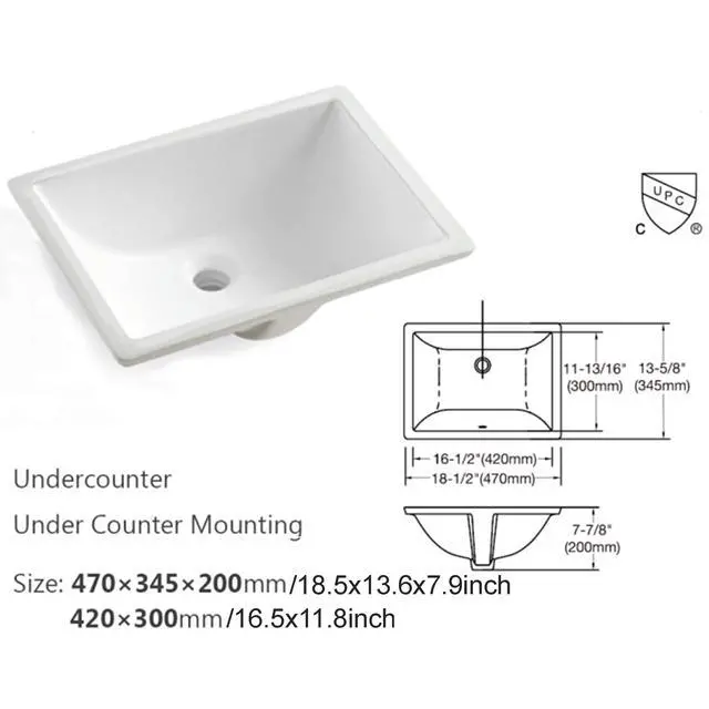 Alt view image 4 of 6 - 37 Inch Bathroom Vanity Top Stone, Carrara White Engineered Marble Stone Vanity Sink Top with Undermount Ceramic Sink and Back Splash with 3 Faucet Hole for Bathrom Cabinet (37"x22"(3 Holes))