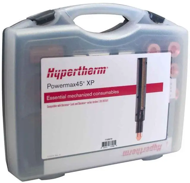 Main image of 851511 Consumable Kit, Powermax45 XP Essential Mechanized, 10-45 A, Cutting