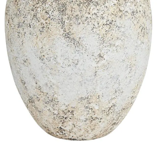 Alt view image 6 of 6 - Astaire 27" Tall Urn Jar Farmhouse Rustic Table Lamp Weathered Vintage Finish Single Linen White Shade Living Room Bedroom Bedside Nightstand House Office Home Reading Kitchen