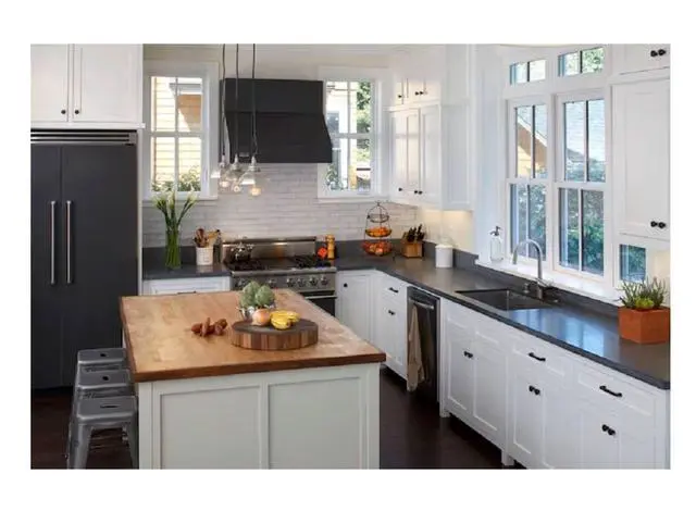 Alt view image 2 of 6 - Kitchen Grey Soapstone Countertop Backsplash Update Peel and Stick Vinyl Wrap 36" x 180" Waterproof Self Adhesive Contact Paper Overlay Formica Laminate Removable Wallpaper 15ft