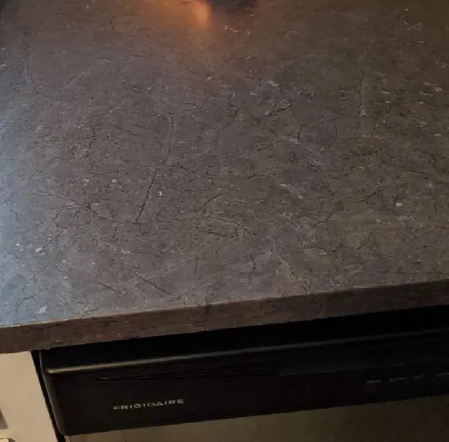 Alt view image 3 of 6 - Kitchen Grey Soapstone Countertop Backsplash Update Peel and Stick Vinyl Wrap 36" x 180" Waterproof Self Adhesive Contact Paper Overlay Formica Laminate Removable Wallpaper 15ft