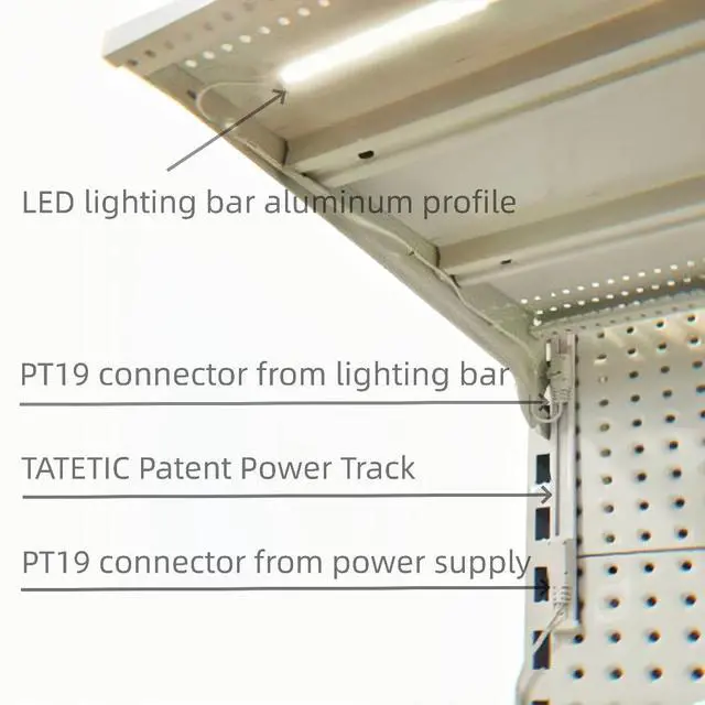 Alt view image 2 of 6 - Retail Gondola Light Kit, 6000K Pure White Magnetic Mount with 24V Driver & Power Track for Retail, Supermarket, Liquor & Gas Station Shelves, 48 Inch, 8 Pack