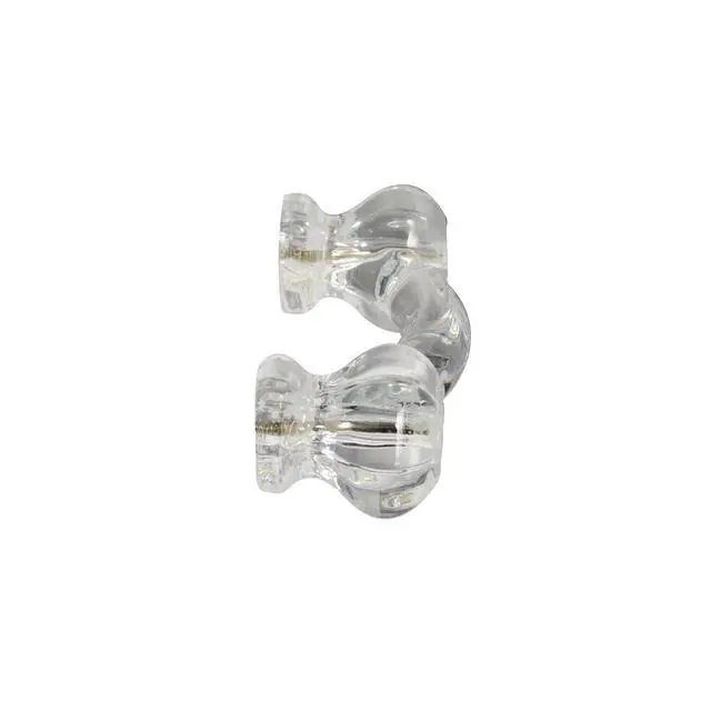 Alt view image 3 of 5 - #G-40 Brand Elegance Glass Collection Clear Glass Drawer Pull - 10 Pack