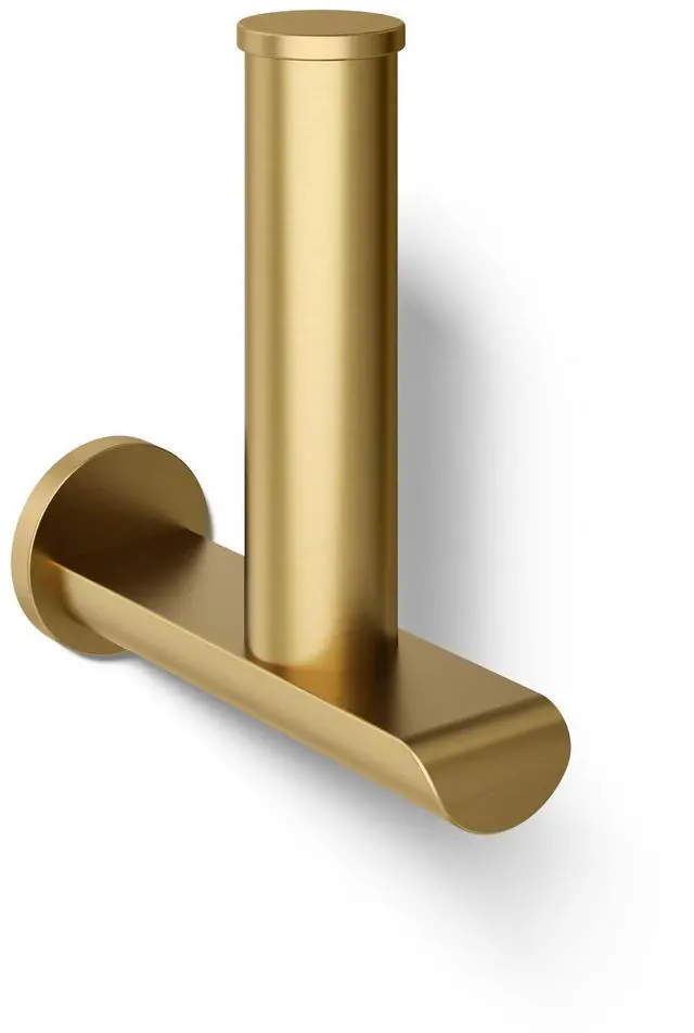 Main image of K97502-2MB Avid Wall Mounted Euro Toilet Paper Holder Vibrant Brushed Moderne Brass
