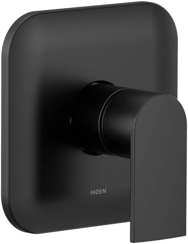 Main image of Genta Matte Black LX M-CORE 2-Series 1-Handle Shower Trim Kit, Valve Required, UT2471BL