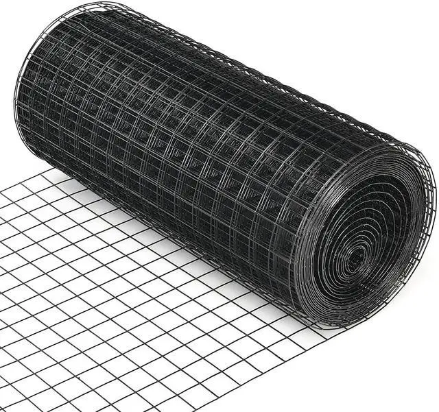 Main image of 14 Gauge Hardware Cloth, Black Vinyl Coated Welded Wire Mesh, Chicken Coop Wire Fence, 1 Inch x 1 Inch Grid (48 Inch x 50 ft.)