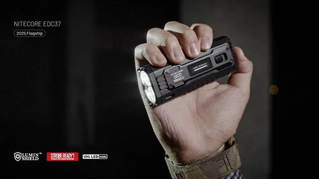 Alt view image 3 of 6 - EDC37 EDC37 Ultimate EDC Flashlight: Double The Power 8,000 Lumens x 8000mAh w/Eco-Sensa USB-C Charging Cable