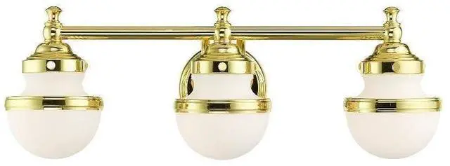 Main image of Lighting 3 Light Polished Brass Bath Vanity,5713-02