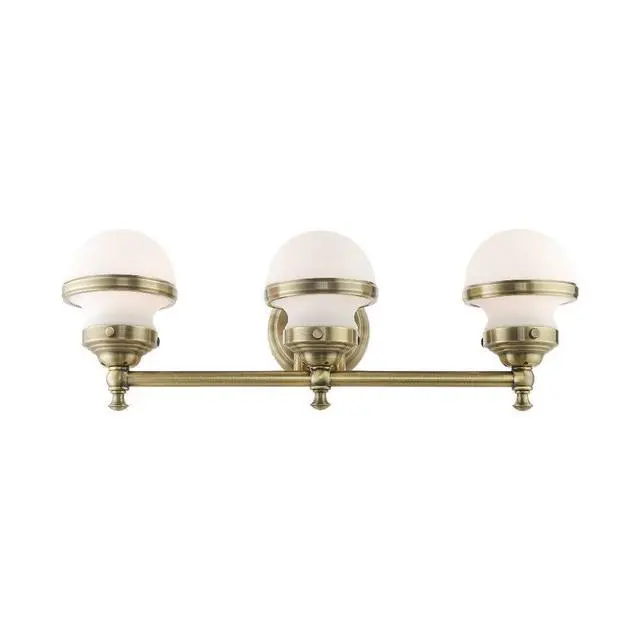 Alt view image 2 of 5 - Lighting 3 Light Polished Brass Bath Vanity,5713-02