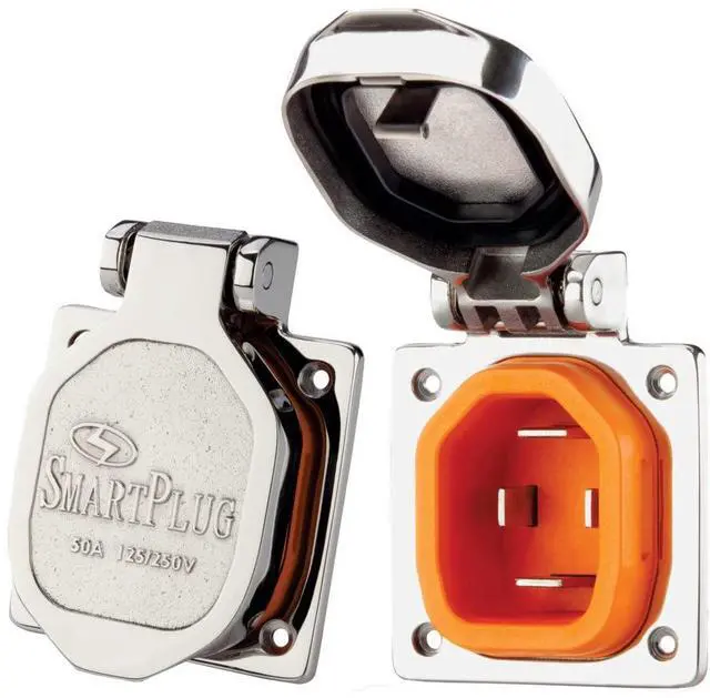 Main image of BM50S, 50 amp Boat Side Inlet-Shorepower Products and Accessories for Your Sailboat, Fishing Boat, Power Boat or Yacht