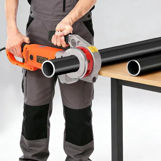 Alt view image 2 of 6 - Pipe Threader 110V 2300W Electric Hand Held Pipe Threader Pipe Threading Machine Copper Motor Rigid Threader Kit 1/2 To 2 Inch, Portable Galvanized Pipe Threader Tool Set w/ 6 Dies & Carrying Case