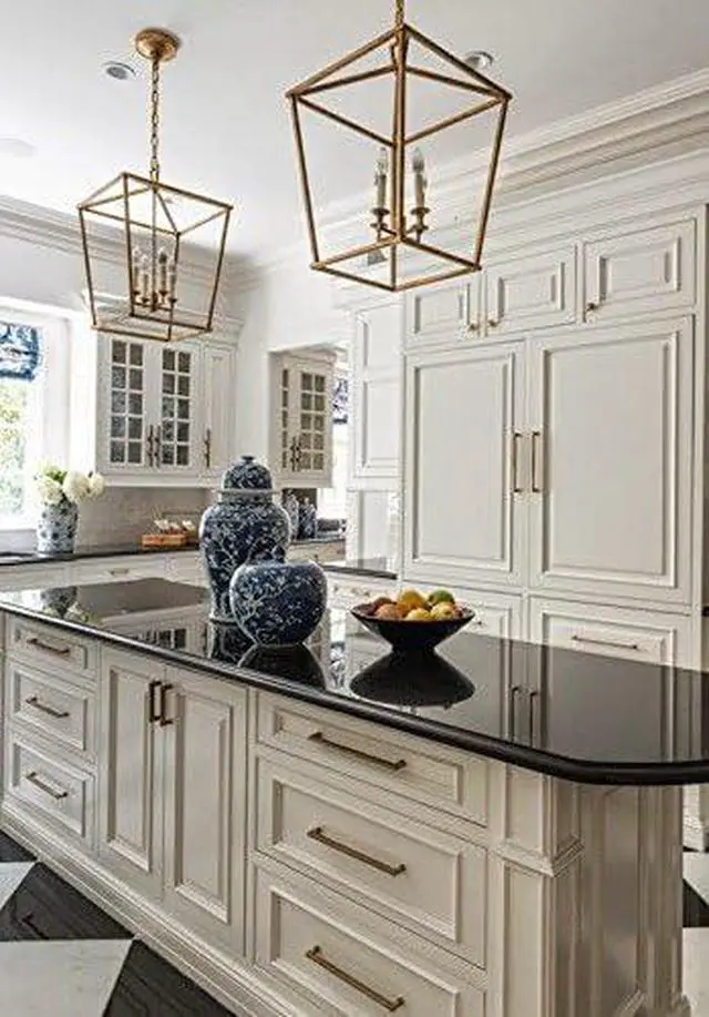 Alt view image 3 of 5 - Openwork Lantern Pendant Stairway Entry Kitchen Hall Foyer Fixture Chandelier (Gold)