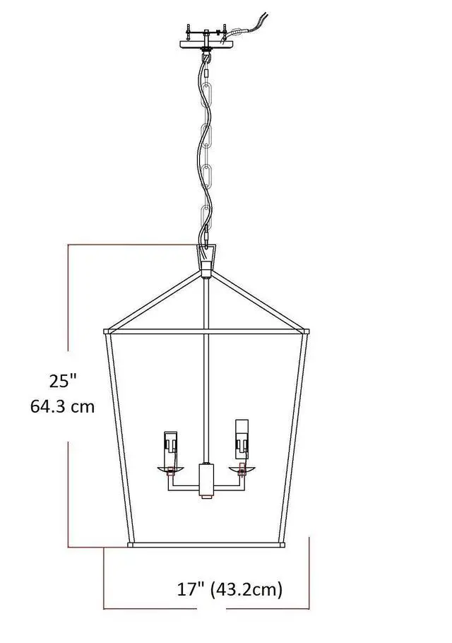 Alt view image 5 of 5 - Openwork Lantern Pendant Stairway Entry Kitchen Hall Foyer Fixture Chandelier (Gold)