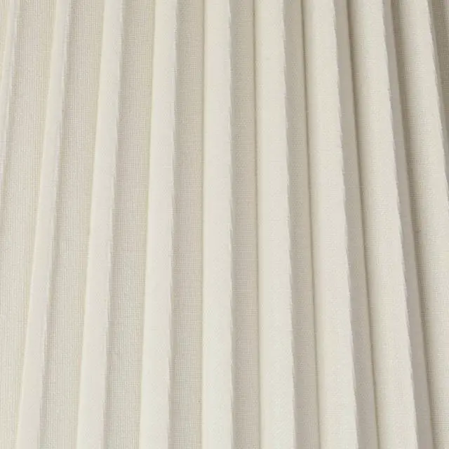 Alt view image 2 of 6 - Set of 2 Pleated Empire Lamp Shade (Pre-Assembled) s Ivory Large 10" Top x 17" Bottom x 14.75" High Spider with Replacement Harp and Finial Fitting