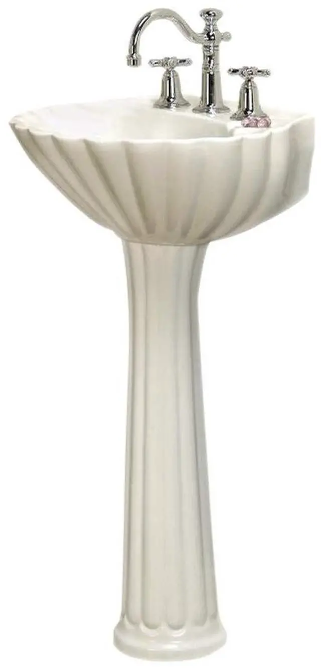 Main image of 3-584WH Bali Pedestal Lavatory 4cc", White