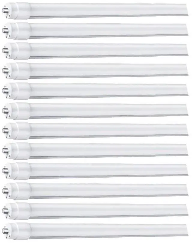 Main image of T8 8FT LED Tube Light, 8 Foot T8 LED Tube Light Single Pin FA8 Base, Ballast Bypass 50W 6750LM, 6500K Cool White, Frosted Cover (Replace 150W LED Flourescent Bulbs) Dual-Ended Power AC100-277V 12PACK