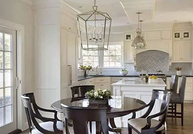 Alt view image 3 of 5 - Darlana Openwork Lantern Pendant Stairway Entry Kitchen Hall Foyer Fixture Chandelier (Chrome)