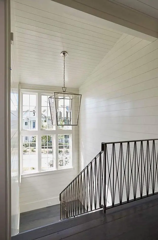 Alt view image 4 of 5 - Darlana Openwork Lantern Pendant Stairway Entry Kitchen Hall Foyer Fixture Chandelier (Chrome)