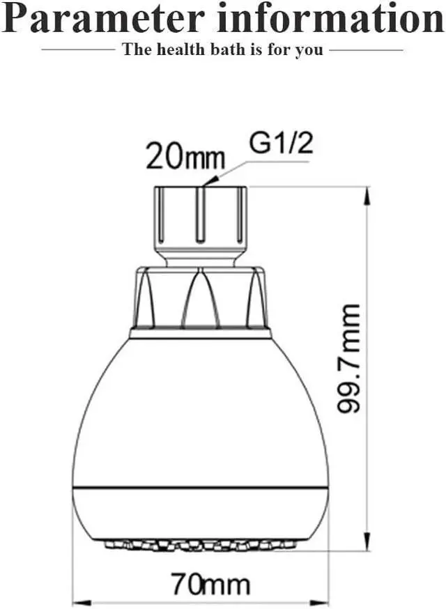 Alt view image 2 of 6 - High Pressure Fixed Shower Head 3 Inch Saving Water Chrome Anti-leak Shower Head For Powerful Water Rain Easy Installation for Relaxing and Comfortable Shower Experience