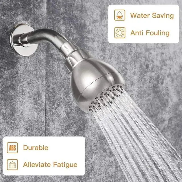 Alt view image 6 of 6 - High Pressure Fixed Shower Head 3 Inch Saving Water Chrome Anti-leak Shower Head For Powerful Water Rain Easy Installation for Relaxing and Comfortable Shower Experience