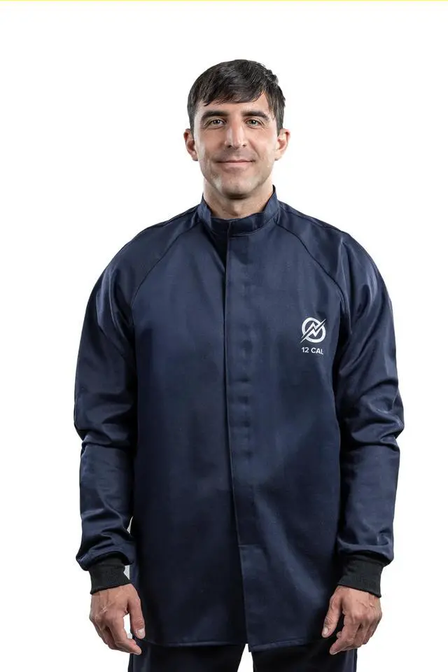 Alt view image 2 of 5 - ArcGuard 12 Cal UltraSoft Arc Flash Short Coat, Small