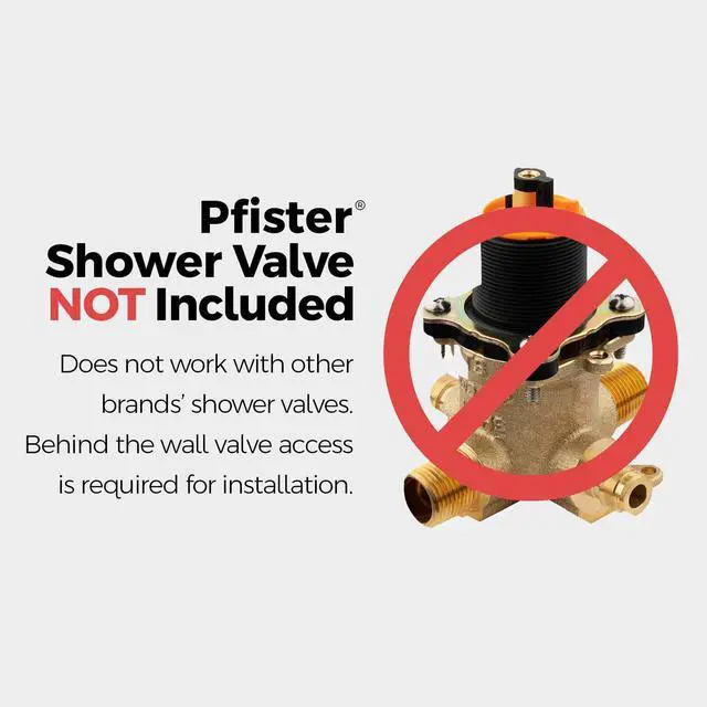 Alt view image 4 of 6 - Contempra Stacked Shower Two Handle Diverter Trim in Matte Black (Valve Not Included)