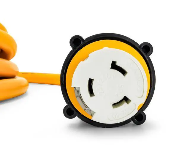Alt view image 3 of 5 - PowerGrip 12-Foot Marine/Boat Extension Cord with 50M/50F Locking Adapters | Allows for Easy Boat Connection to Distant Power Outlets (55620)