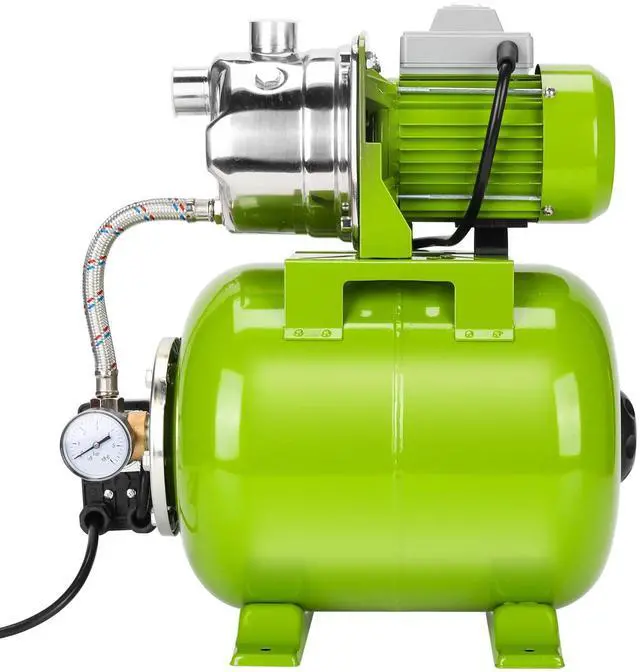 Main image of 1.6HP Shallow Well Pump with Pressure Tank, 115V, Stainless Steel Irrigation, Automatic Water Booster Jet Pump for Home, Garden, and Lawn Use Reliable Water Supply Solution