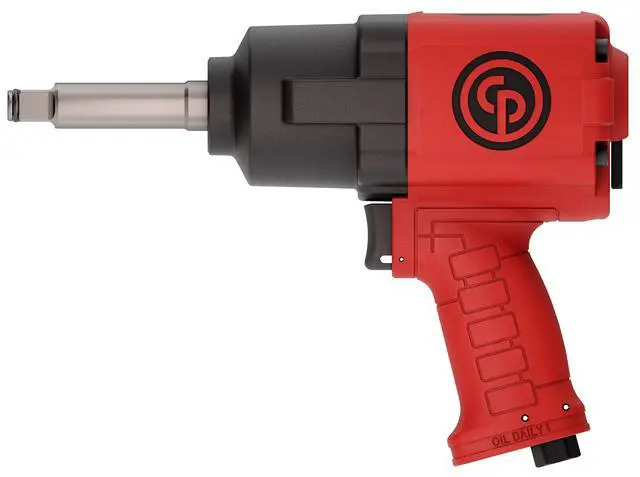 Alt view image 2 of 6 - CP7741-2 Air Impact Wrench (1/2 Inch), 2 Inch Ext Anvil, Air Impact Gun Industrial Repair & Assembly Tool, Pistol Handle, Twin Hammer, Max Torque Output 715 ft. lbf/970 Nm, 10000 RPM