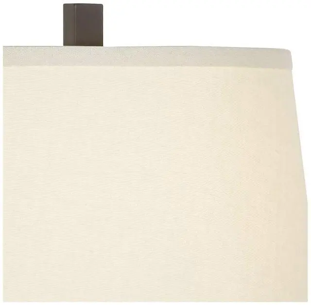 Alt view image 3 of 6 - Easley Modern Swing Arm Adjustable Wall Lamp with Cord Matte Bronze Brown Plug-in Light Fixture Dimmable Fabric Drum Shade for Bedroom Bedside Living Room Reading Kitchen