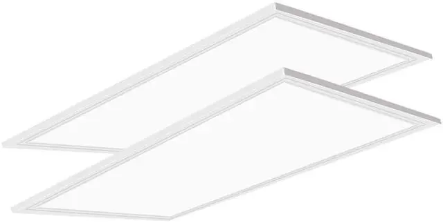 Main image of 2x4 LED Flat Panel Light,2 Pack 7800 LM Drop Ceiling Office Light Fixture,5000K Commercial Lights,0-10V Dimmable, 2x4 Recessed Edge-Lit Troffer Fixture for Office Kitchen,ETL Listed