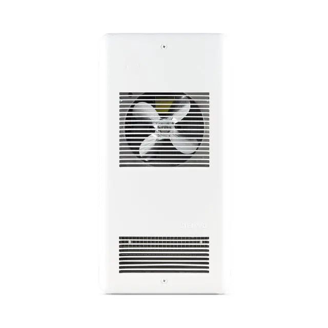 Alt view image 2 of 6 - Pulsair Electric Wall Fan Heater 2000W or 1500W / 240V (1000W or 750W / 208V) Ultra-Quiet Nichrome Element Heater Heats Quickly No Built-In Thermostat - (ARWF2002W) White