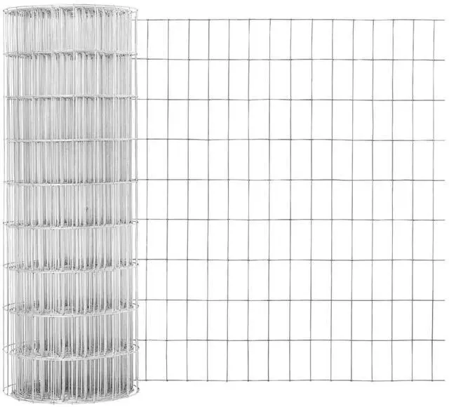 Main image of Welded Wire Fence 12.5 Gauge, Galvanized Welded Fence Wire Roll, Mesh Size 2-Inch x 4-Inch, Hog Wire Fencing Cage, Multiple Use for Home Improvement & Animals Enclosure (5ft. x 100ft.)