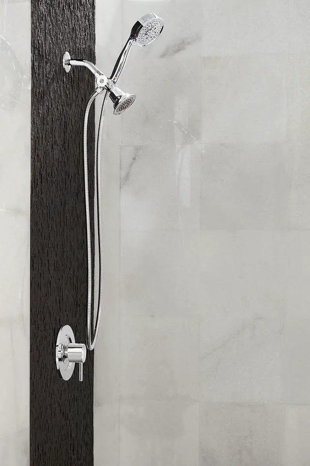 Alt view image 2 of 3 - CL707ORB Pivoting Shower Arm Diverter with Hand Shower Cradle, Oil Rubbed Bronze