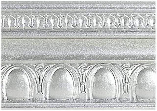 Alt view image 4 of 5 - 1 gal ME150 Silver Metallic Paint Collection, Satin Water-Based Decorative Metallic Paint