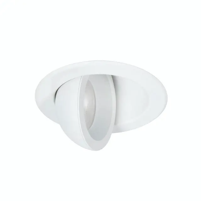 Alt view image 5 of 6 - Lotos 4in LED Regressed Adjustable Recessed Light 5-CCT Selectable 9W 775 Lumens IC-Rated Airtight 120V-277V Universal in White (Pack of 6)
