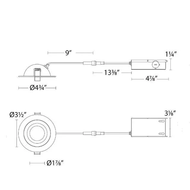Alt view image 6 of 6 - Lotos 4in LED Regressed Adjustable Recessed Light 5-CCT Selectable 9W 775 Lumens IC-Rated Airtight 120V-277V Universal in White (Pack of 6)