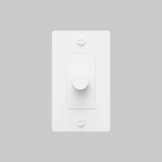 Alt view image 2 of 6 - Buster and Punch 1 Gang Single Dimmer Switch LED Cross Knurl Without Logo in White