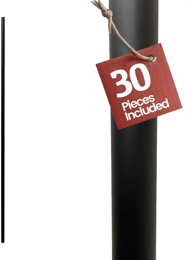 Main image of 5/8" Round Iron Stair Balusters 44" Metal Stair Spindles for Indoor Stair Railing & Banister, Hollow, Satin Black Powder Coated, 30 Pack